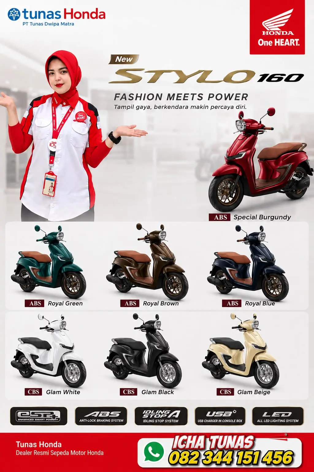 Pelayanan konsultasi motor Honda di Dealer Honda Palopo. Dapatkan brosur, informasi harga, promo, spesifikasi, dan simulasi kredit motor Honda terbaru di Palopo.