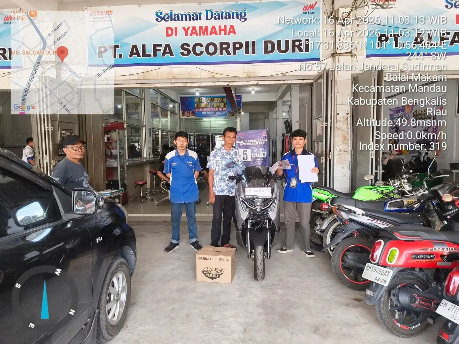 Dealer Yamaha Alfa Scorpii Bengkalis Ulasan. Dokumentasi pelayanan sebagai referensi ulasan dealer Yamaha Bengkalis, termasuk informasi harga, promo, dan brosur Yamaha terbaru.