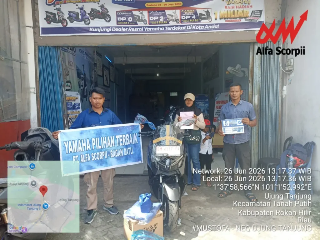 Sales Dealer Motor Yamaha Rokan Hilir yang siap membantu pembelian motor Yamaha. Hubungi untuk informasi harga terbaru, promo, brosur, simulasi kredit, Dealer Yamaha Rokan Hilir terdekat, dan ulasan pelayanan.